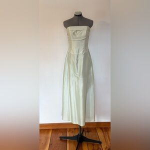 Strapless Pale Green Formal Dress by B2